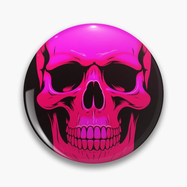 Artikelvorschau, Rosa menschlicher Schädel und Neonfarben entworfen und verkauft von Je-we.