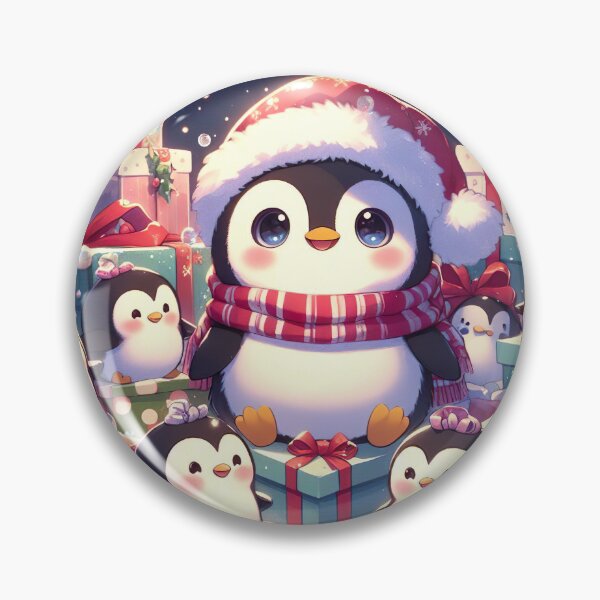 Item preview, "Winter Penguins Delight: Snowy Christmas Boxes and Whimsical Illustration" designed and sold by Huycao211.