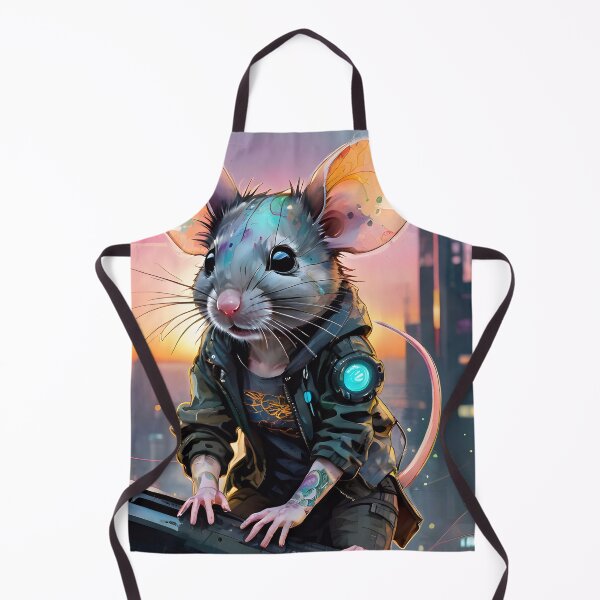 Item preview, Cute Cyberpunk Mouse At Sunset designed and sold by TheArtOfPat.