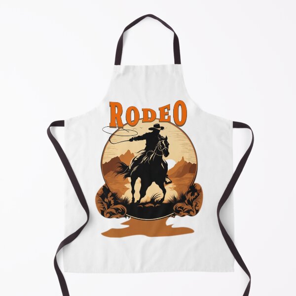 Item preview, Pferdeliebe, rodeo poster, with silhouette of cowboy riding a horse designed and sold by Mahilis.