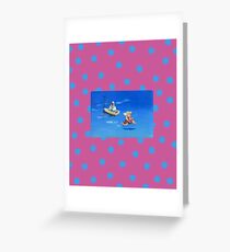 angel playful Greeting Card