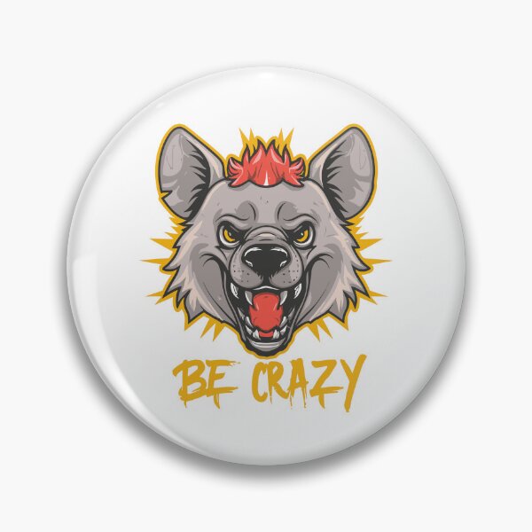 Item preview, Be Crazy Funny Hyena designed and sold by World-Sticker.