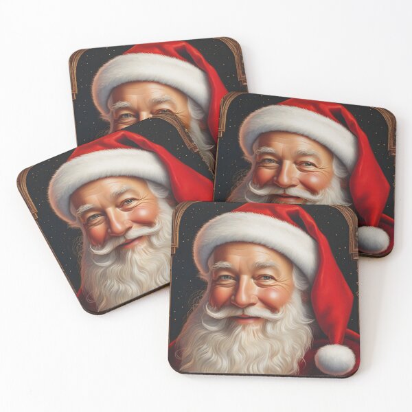 Item preview, Santa Claus Portrait 09 - Jolly Happiness: Santa's Portrait of Festive Love designed and sold by Artekinium.