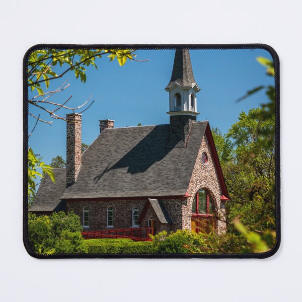 Item preview, Grand Pre Church through the trees. designed and sold by Harv Churchill.