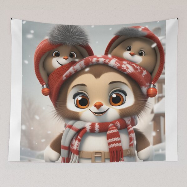 Item preview, cute caricatures of two friends a baby penguin designed and sold by aminz4.
