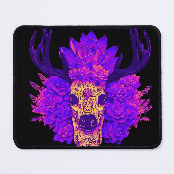 Item preview, Neon Sugar Skull Succulent Moose designed and sold by SweetsAndSavary.