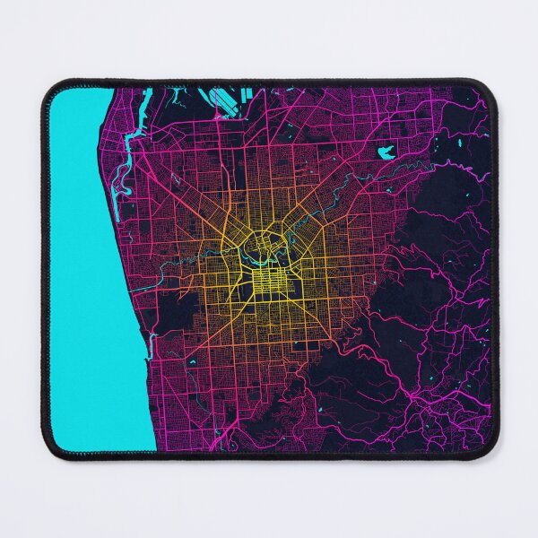 Item preview, Adelaide City Map of Australia - Neon designed and sold by deMAP.