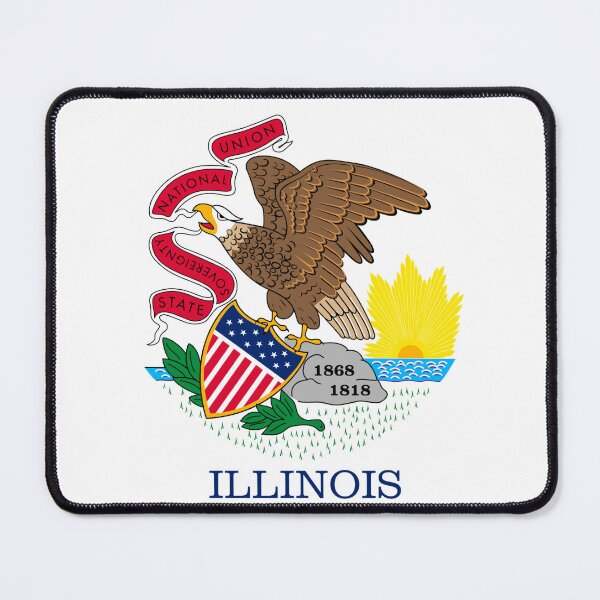 Item preview, Illinois Flag designed and sold by taoistviking.