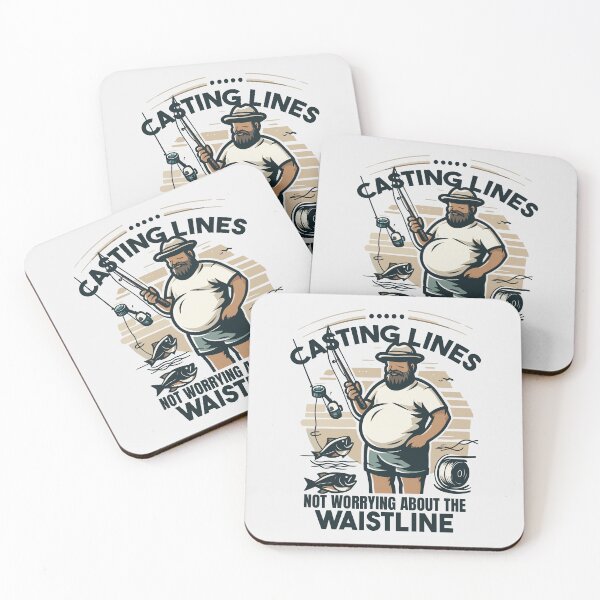 Item preview, Dadbod Casting Lines Not worrying About The Waistline designed and sold by Daqomm.