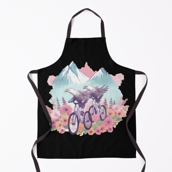 Item preview, Majestic eagles as sporty mountain bikers designed and sold by WallGemsArt.