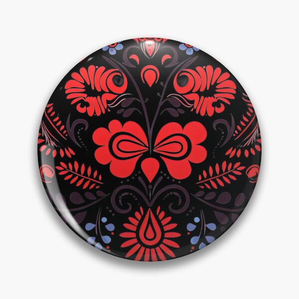 Item preview, Polish Folk Art Black And Red Pattern designed and sold by Pati-Design.