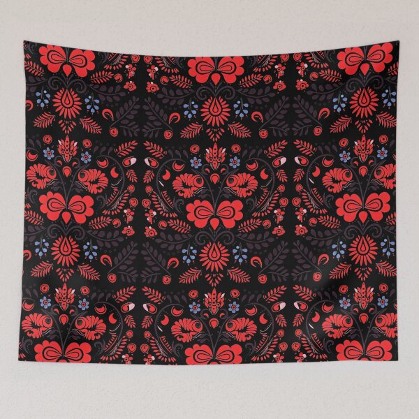 Item preview, Polish Folk Art Black And Red Pattern designed and sold by Pati-Design.