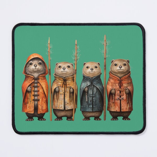 Item preview, 4 groundhogs in spring, stickers, t-shirts designed and sold by pencil-art98.