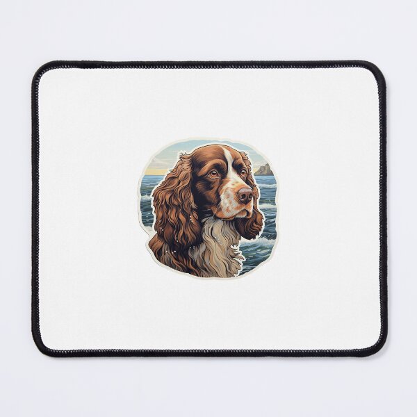 Aperçu de l'œuvre Mignon chien épagneul de Pont Audemer créée et vendue par ReeHub.