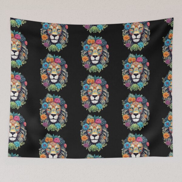 Item preview, Sugar Skull Succulent Lion 2 designed and sold by SweetsAndSavary.