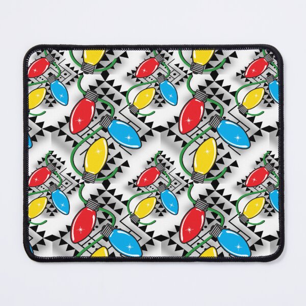 Item preview, White Christmas Lights Native Print designed and sold by JMWCD.
