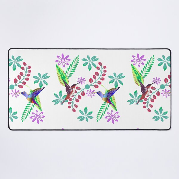 Item preview, Hummingbird floral art Pattern designed and sold by Swingfroglet.
