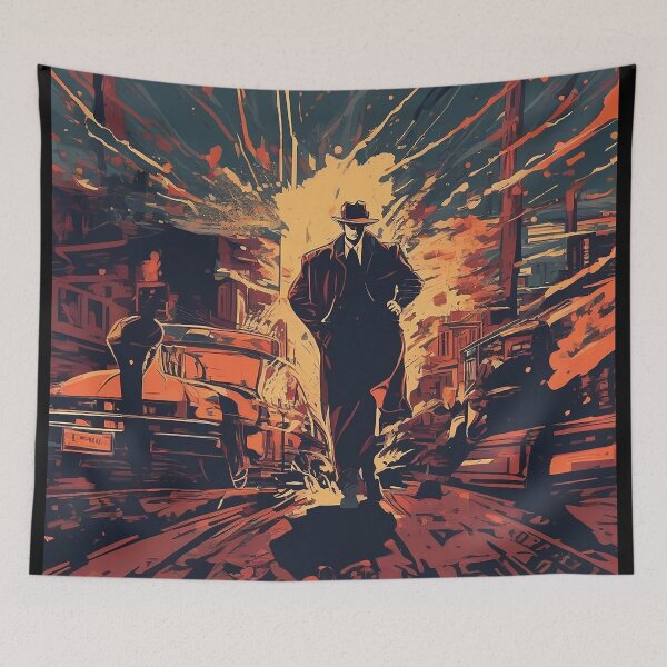 Item preview, Mafia Masterpiece - Unleash the Power of Crime Chic with this Riveting Design designed and sold by Fafa ND.