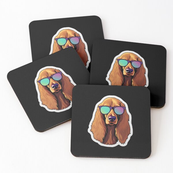 Artikelvorschau, Silly Glasses Irish Setter entworfen und verkauft von CUTEDOGGIEZ.