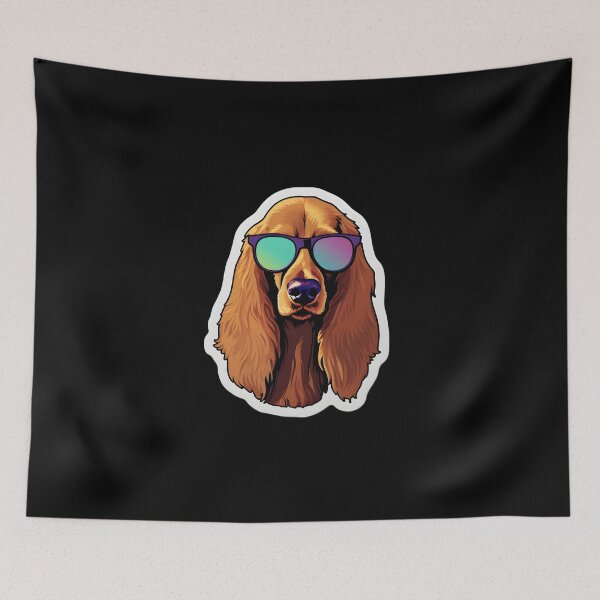 Artikelvorschau, Silly Glasses Irish Setter entworfen und verkauft von CUTEDOGGIEZ.