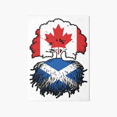 Artikel-Vorschau von Schottland Schottisch Kanadisch Kanada Baum Wurzeln Flagge, designt und verkauft von FlagX.