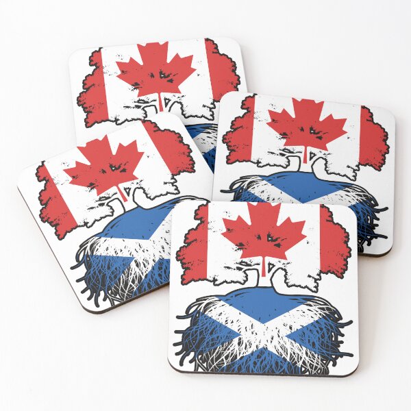 Item preview, Scotland Scottish Canadian Canada Tree Roots Flag designed and sold by FlagX.