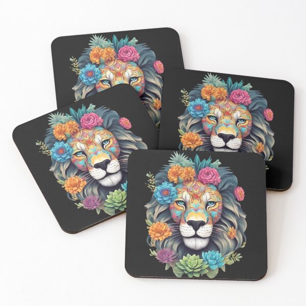 Item preview, Sugar Skull Succulent Lion 2 designed and sold by SweetsAndSavary.