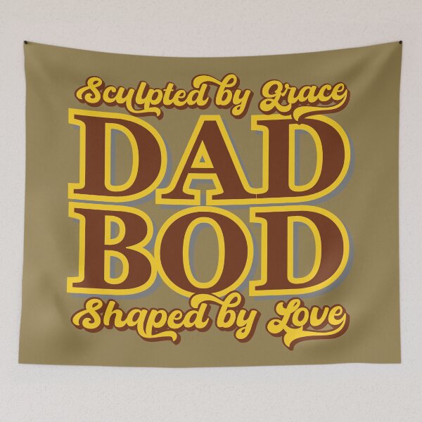 Item preview, Dad Bod Sculpted By Grace Shaped By Love designed and sold by Daqomm.