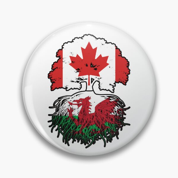 Item preview, Wales Welsh Canadian Canada Tree Roots Flag designed and sold by FlagX.