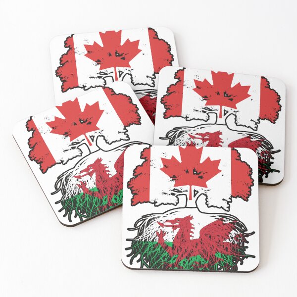 Item preview, Wales Welsh Canadian Canada Tree Roots Flag designed and sold by FlagX.