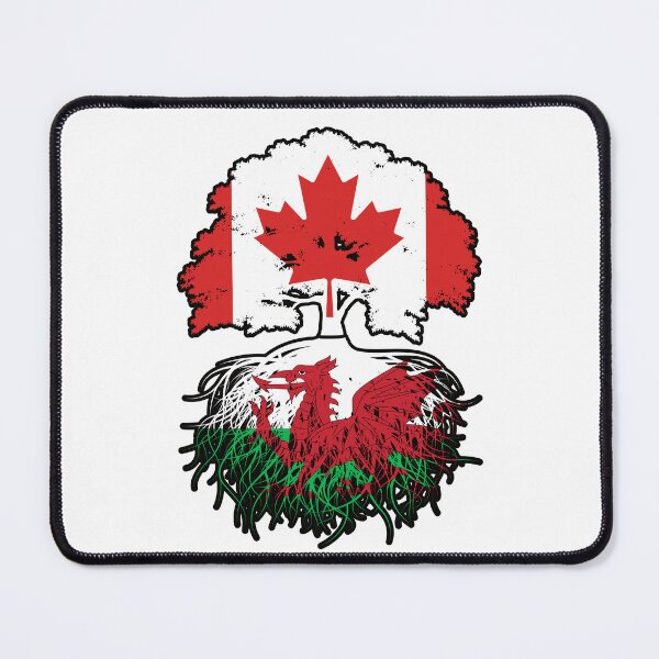 Item preview, Wales Welsh Canadian Canada Tree Roots Flag designed and sold by FlagX.