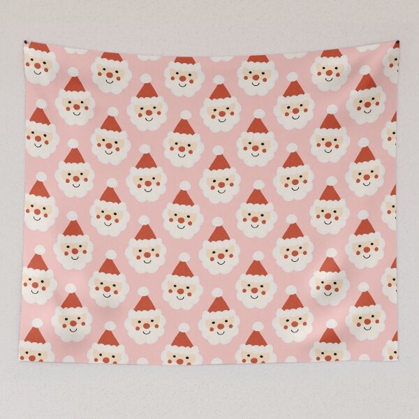 Item preview, Santa Claus Retro Bold Pink designed and sold by susycosta.
