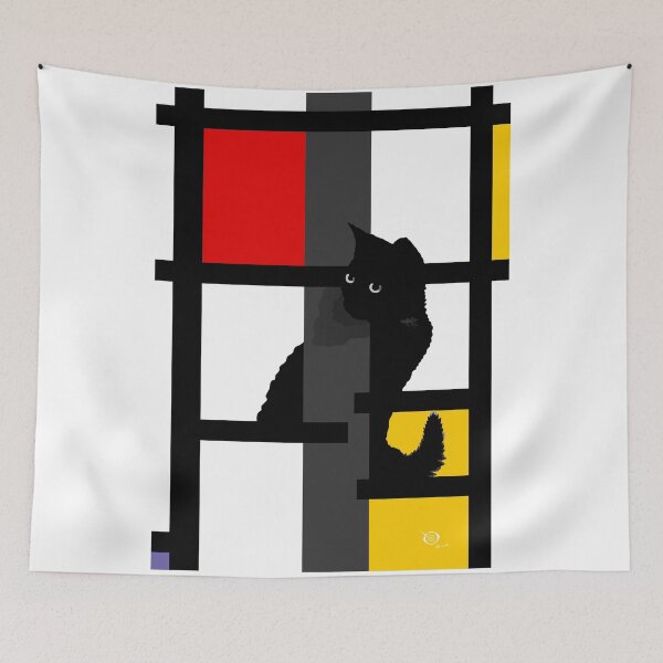 Item preview, Mondrian's Cat Original Art designed and sold by bfvrp.