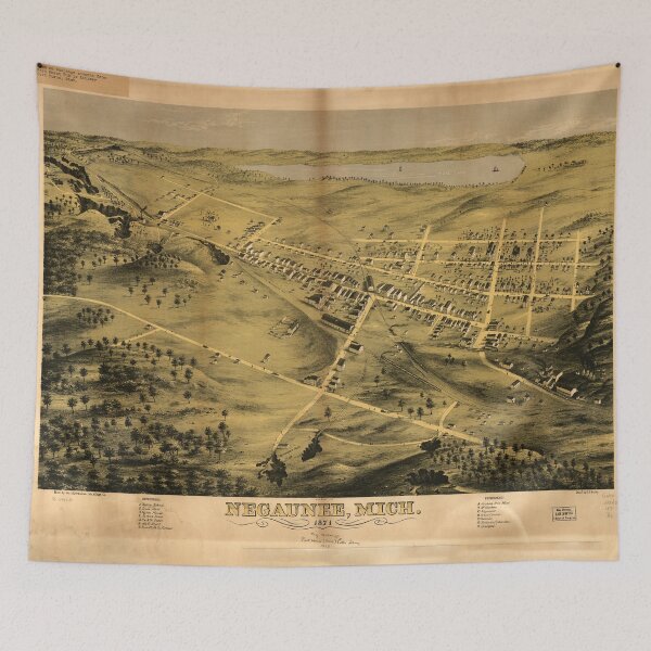 Item preview, Negaunee, Michigan (1871) designed and sold by allhistory.