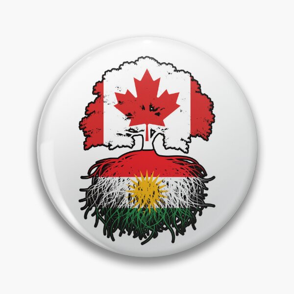 Item preview, Kurdistan Kurdish Canadian Canada Tree Roots Flag designed and sold by FlagX.