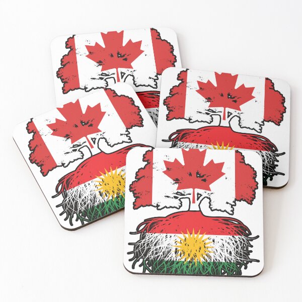 Item preview, Kurdistan Kurdish Canadian Canada Tree Roots Flag designed and sold by FlagX.