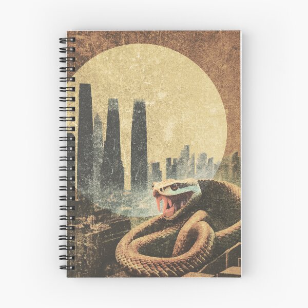 Item preview, GIANT SNAKE OVER APOCALYPSE CITY designed and sold by FLOWYLD.