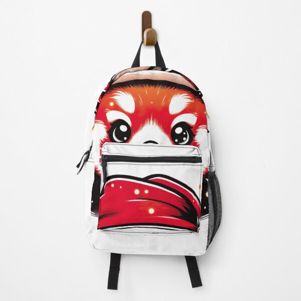 Item preview, "Festive Red Panda Cartoon: Christmas Hat Joy in Vector Illustration" designed and sold by Huycao211.
