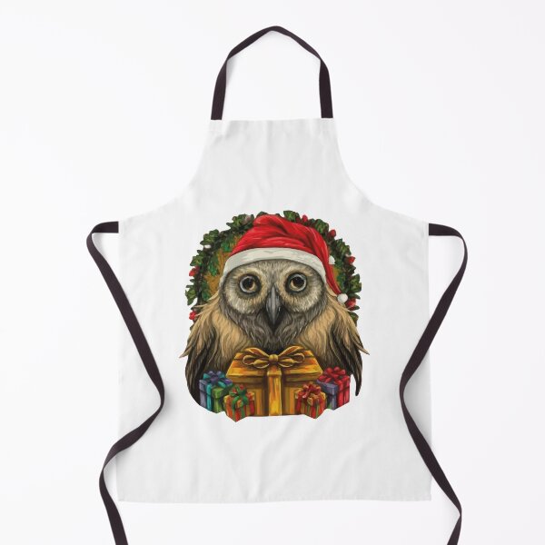 Item preview, Christmas T-shirt with Owl in Santa Hat with gifts designed and sold by Gadget80.
