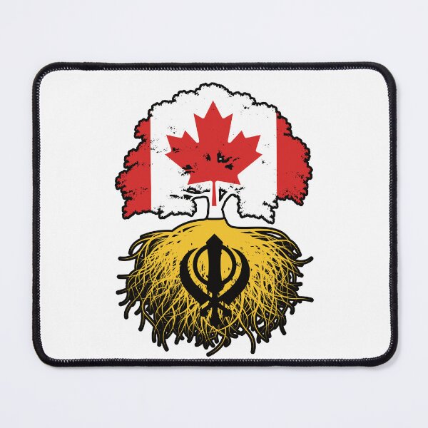 Item preview, Khalistan Sikh Canadian Canada Tree Roots Flag designed and sold by FlagX.