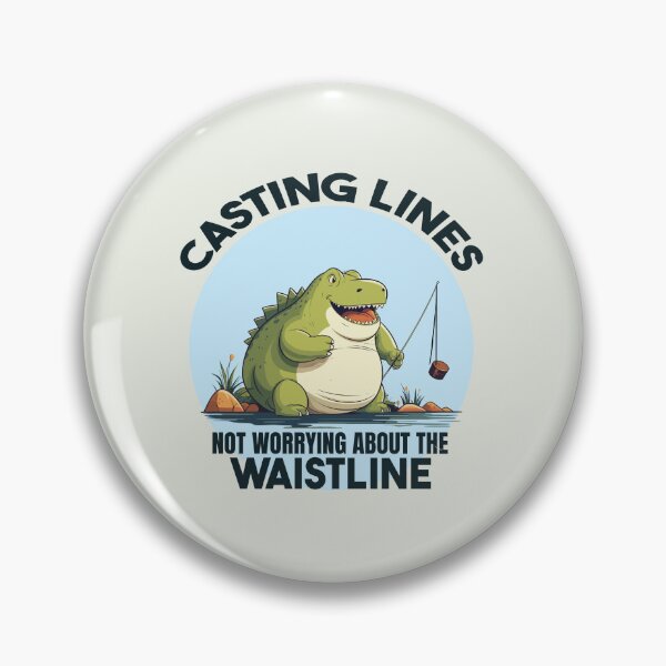 Item preview, Dinosaur Casting Lines Not worrying About The Waistline designed and sold by Daqomm.