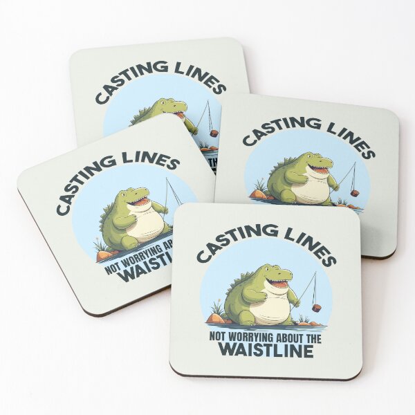 Item preview, Dinosaur Casting Lines Not worrying About The Waistline designed and sold by Daqomm.