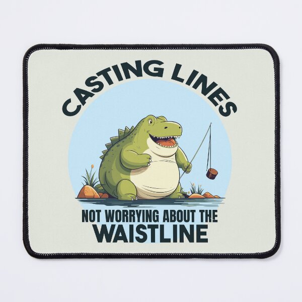 Item preview, Dinosaur Casting Lines Not worrying About The Waistline designed and sold by Daqomm.