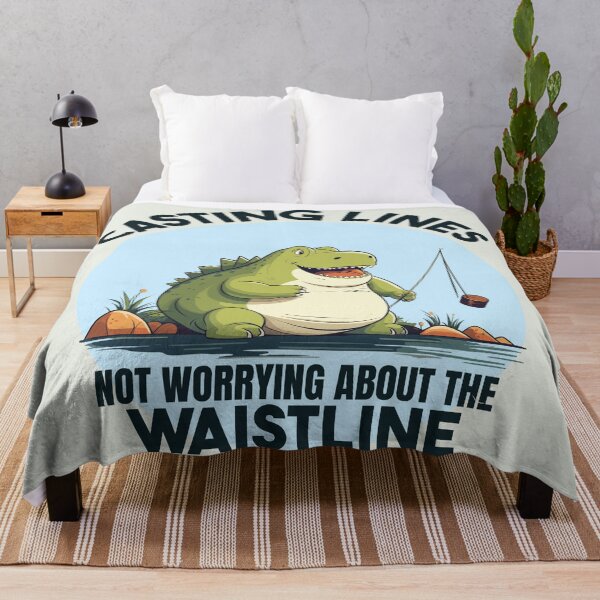 Item preview, Dinosaur Casting Lines Not worrying About The Waistline designed and sold by Daqomm.