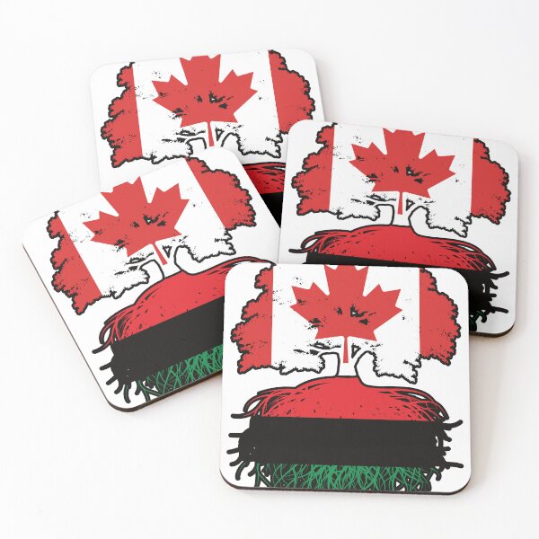 Item preview, Africa African Canadian Canada Tree Roots Flag designed and sold by FlagX.