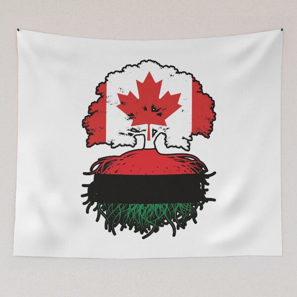 Item preview, Africa African Canadian Canada Tree Roots Flag designed and sold by FlagX.