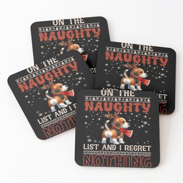 Item preview, "Beagle on the Naughty List: No Regrets Christmas Vibes" designed and sold by Xhevahir.