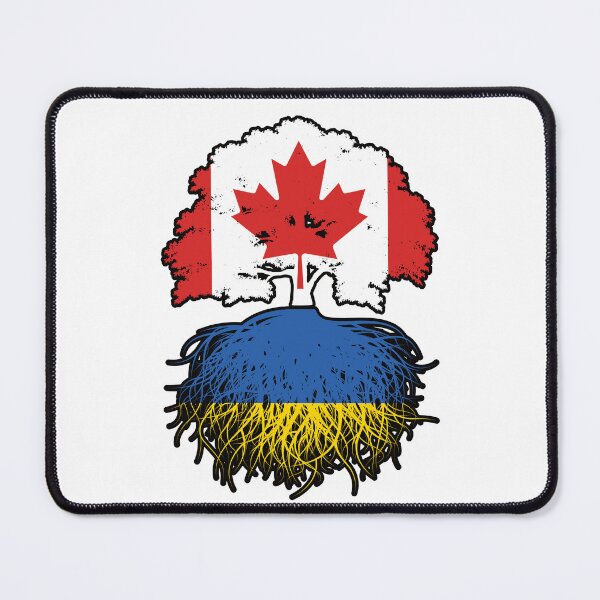 Item preview, Ukraine Ukrainian Canadian Canada Tree Roots Flag designed and sold by FlagX.