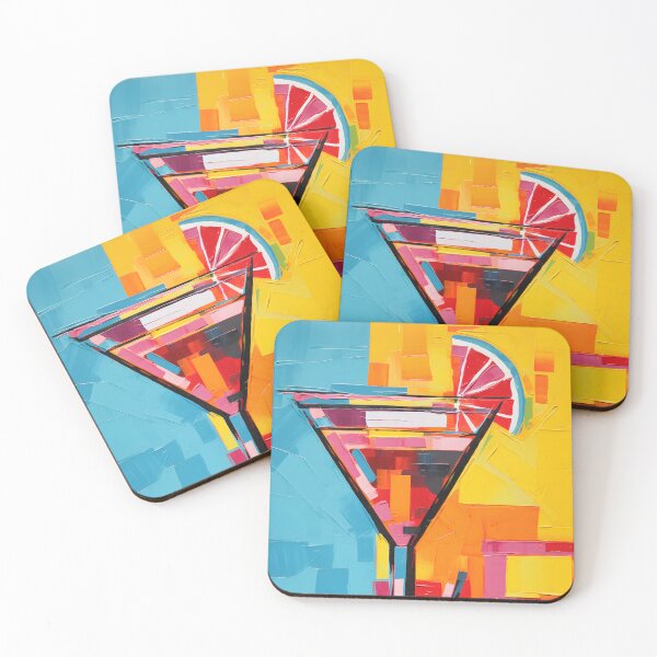 Item preview, Artistic Alchemy in Cocktail Art Sophistication- Brushstrokes of Abstract Bliss designed and sold by OlfactoART Studio.