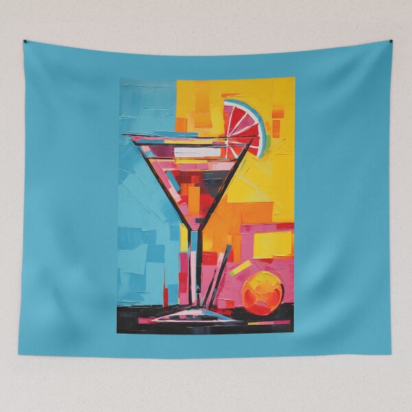 Item preview, Artistic Alchemy in Cocktail Art Sophistication- Brushstrokes of Abstract Bliss designed and sold by OlfactoART Studio.